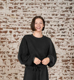 Matching Rib Semi Cropped Sweatshirt